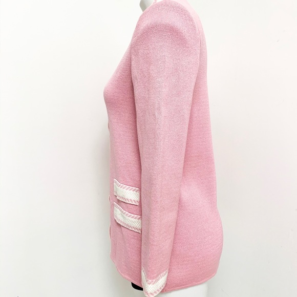 Vintage 1980s Pink Cardigan Sweater Button Sweater - Picture 7 of 8